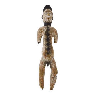 Large African Baoulé statue from Ivory Coast. African art, tribal art.