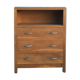 Commode ancienne bois massif avec niche et 3 tiroirs années 30/40
