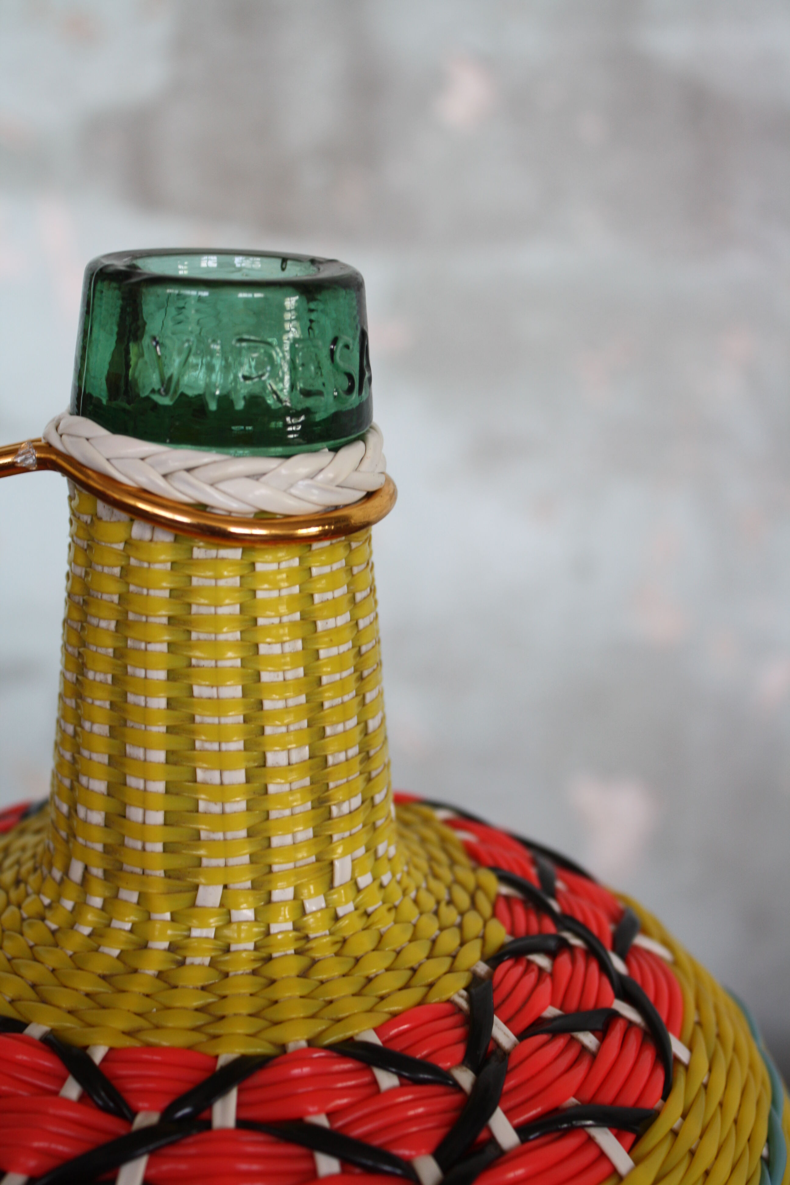 Demijohn 5 liters in scoubidou