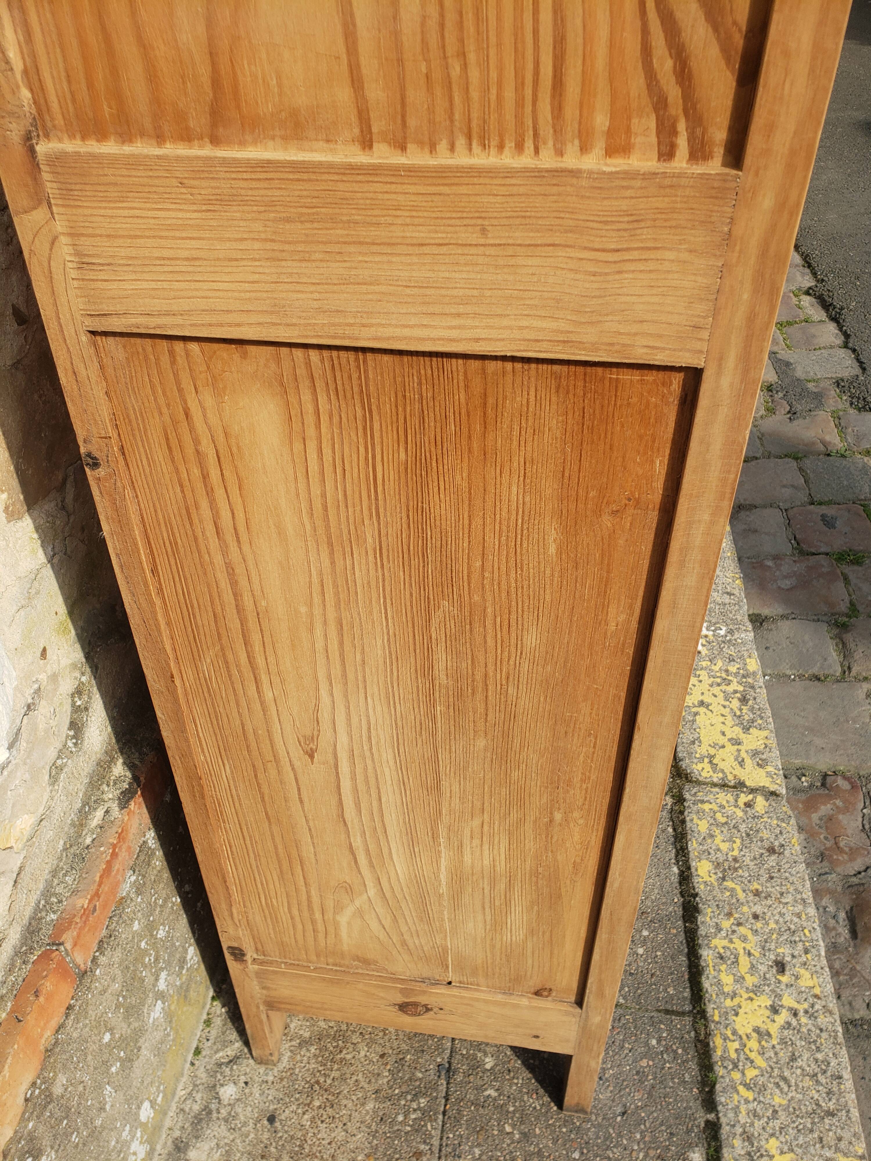 Parisian cabinet glazed raw wood