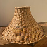 Vintage wicker lampshade