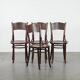 Set of four vintage wooden Cosmos bistro design chairs