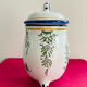Covered pot from the 19th century by the Art pottery of Angoulême Le Renoleau.