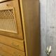 Vintage wood/wicker cabinet