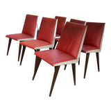 Vintage chairs skaï foot compass