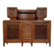 High buffet, art and craft, French Art Deco in blonde wood from the 1950s to 1960s.