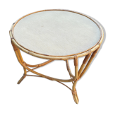 Table basse rotin  1960