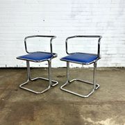 Vintage design tube frame dining chairs