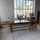 Table repas style drapière noyer 2m5/3m5 1900