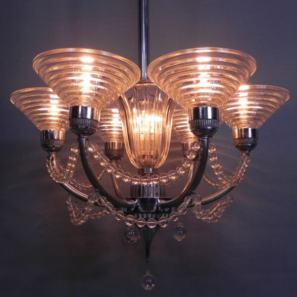 Lustre Art Déco G. Leleu