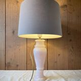Vintage 1960 lamp in pink alabaster