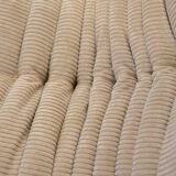 Togo chaise lounge in white corduroy fabric attributed to Michel Ducaroy for Ligne Roset, 1974