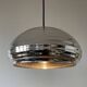 Vintage silver glass pendant light