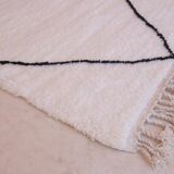 Tapis Beni Ouarain à Losange noir - 304 x 204 cm