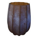 Brown frosted glass vase