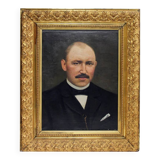 Early 20th century portrait painting of a gentleman by W.N. Hendrikse