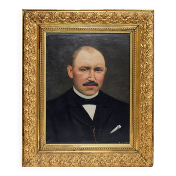 Early 20th century portrait painting of a gentleman by W.N. Hendrikse