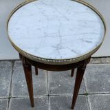Marble bouillotte table