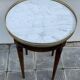 Marble bouillotte table