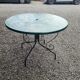 Wrought iron garden table