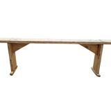 Old restored pine bench