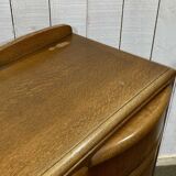 1950s English Art Deco oak sideboard
