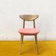 Fontania chair by Baumann – coral corduroy & bent beech