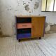 Meuble commode colorée années 60