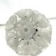 Italian Murano flower glass and chrome sputnik in Venini style. 1970s