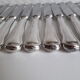 Ercuis set of 18 knives silver metal and stainless steel violin model