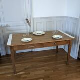 Wooden dining table