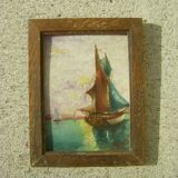 Peinture à l'huile ancienne