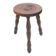 Wooden tripod stool H 44 cm