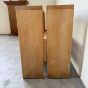 Paire tabourets ou chevets pin mobilier montagne 1950