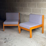 Baumann Esterel model armchairs, 1982