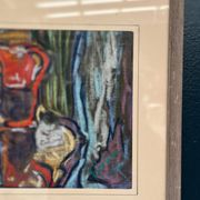 Original Swedish Still Life On Paper — Soft Arrangement By E. Holm — Mid‑Century — Glazed — 37 × 27 Cm (14.6" × 10.6")