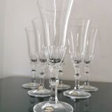 6 flûtes cristal neuves