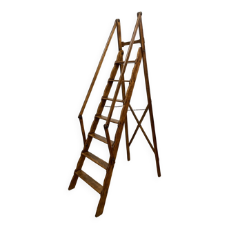 Folding library stepladder from the late 19th century