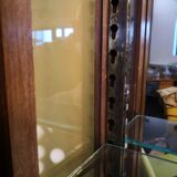 Wood and Art Deco glass showcase
