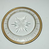 Crystal solid sterling silver plate