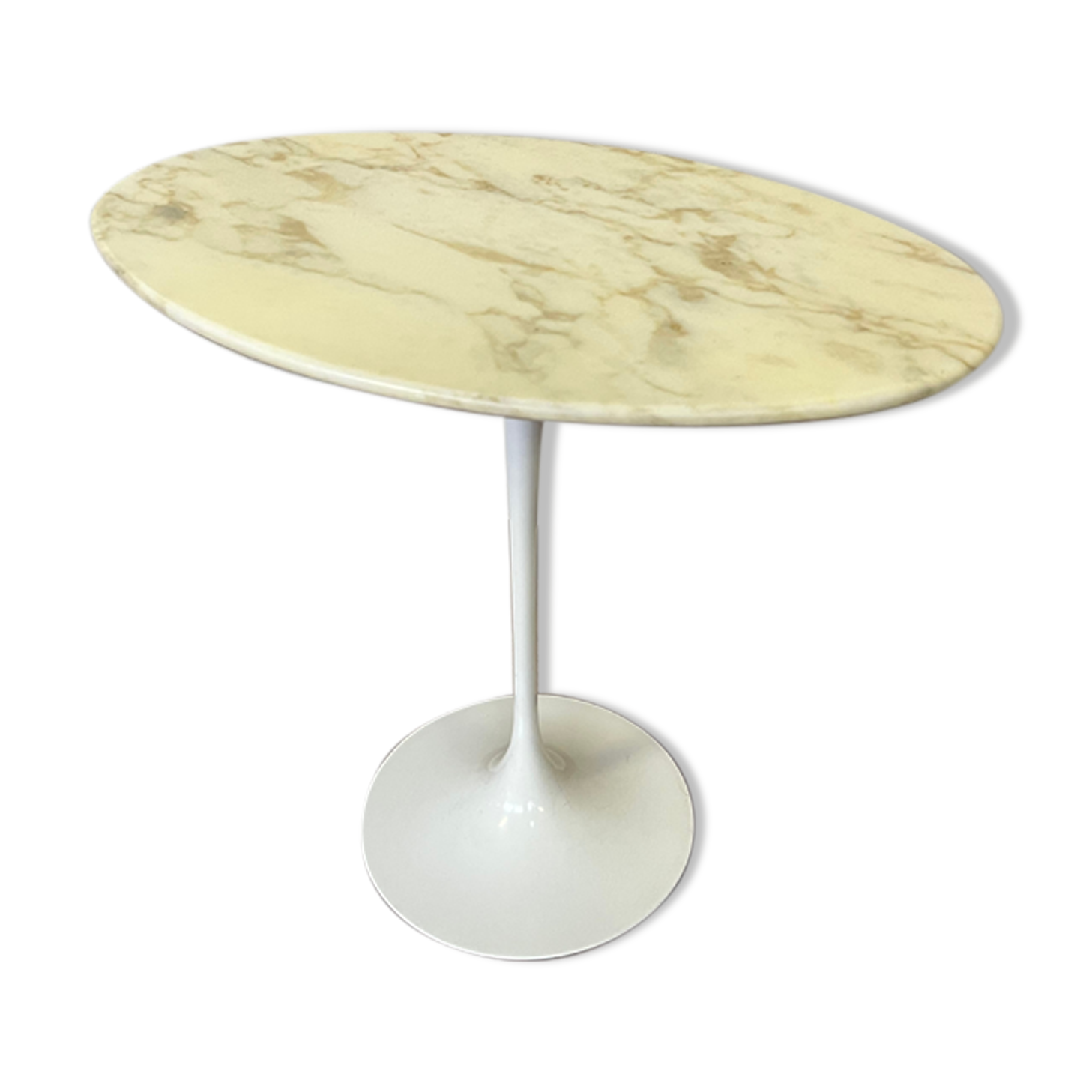 Guéridon ovale Eero Saarinene design Knoll international 1970 marbre original
