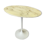 Oval pedestal table Eero Saarinene design Knoll international 1970 original marble