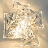 Pair of crystal wall lights by Kinkeldey, Germany, 1970s.