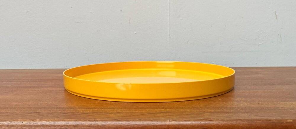 Yellow Melamine Plateau, Space Era, Mid-Century Swedish, 1960s