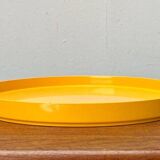 Yellow Melamine Plateau, Space Era, Mid-Century Swedish, 1960s