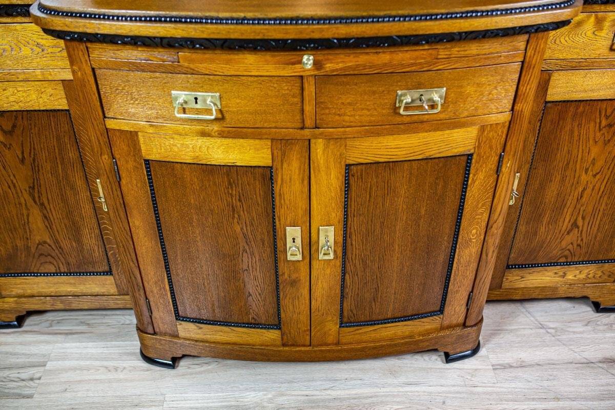 Art Nouveau Sideboard with Oak, 1890s