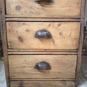 Bureau pin meuble atelier 1950