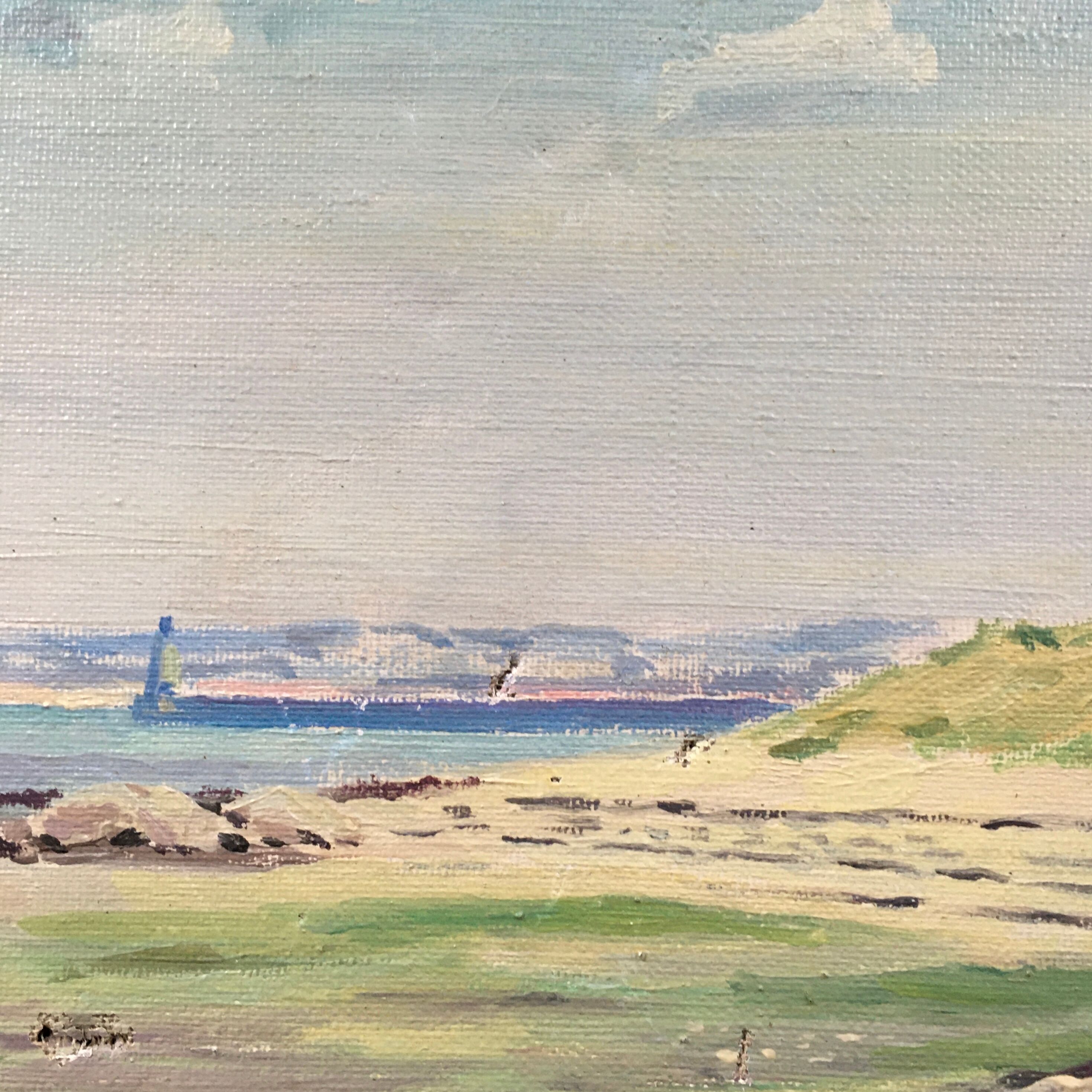 Painting boat on the beach
