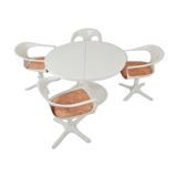 Space Age Dining Set by Konrad Schäfer for Interlübke, Set of 5