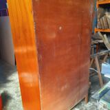 Vintage compass feet school cupboard